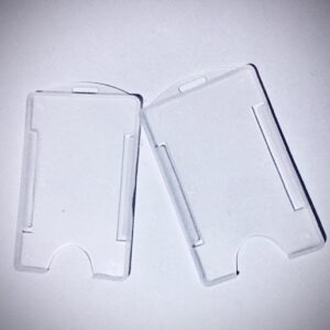 Porta Crachá em PVC Rigido Transp. 89x58 Vertical