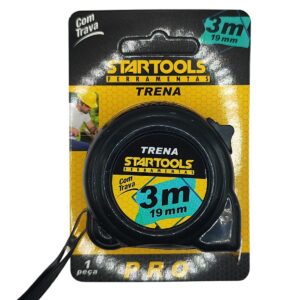 A Trena Fita de Aco Startools é ideal para realizar medições em pequenos e médios espaços, sendo indispensável na sua caixa de ferramentas. Pode ser utilizada para serviços profissionais em Indústrias, oficinas mecânicas e ate mesmo na sua casa. É um produto versátil e simples que torna muito mais fácil as medições, ainda sim promove um conforto por trazer vários tipos de medidas: milímetros, centímetros e polegadas.